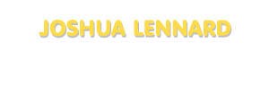 Der Vorname Joshua Lennard